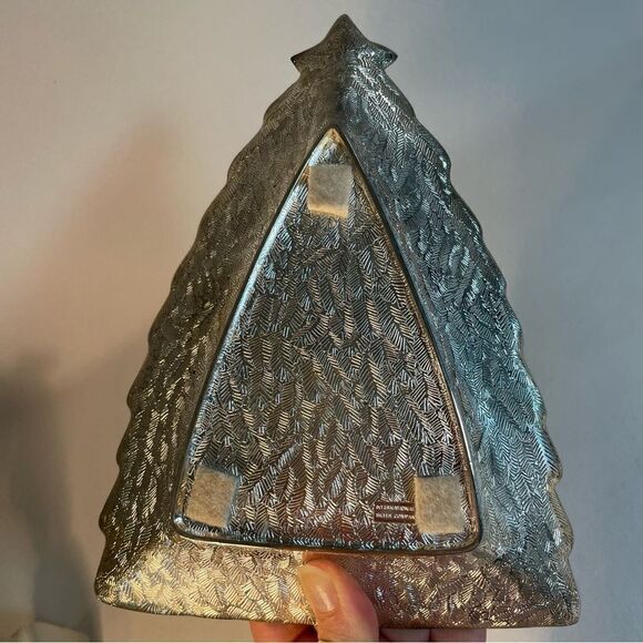 Vintage Silver Plated Christmas Tree Small Dish, Tray/ Candy/Nuts/Trinkets/Bulbs - Picture 8 of 16
